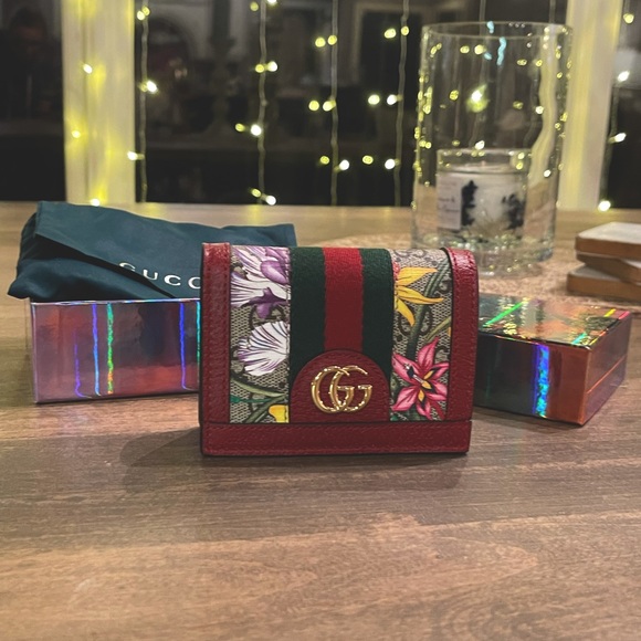 Gucci Floral Print Wallet - Picture 3 of 9